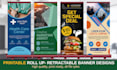 do roll up  banner designs or event banner designs