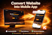 convert website to an android and ios app