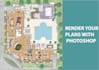 provide rendered plans with photoshop from cad or sketch
