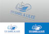 design a custom boat waves and ship logo