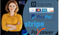 create gateway payment stripe payoneer and paypal