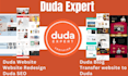 design and develop website using duda website builder