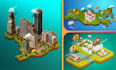 design an isometric 3d map or event map