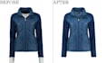 do any ghost mannequin symmetrical neck joints and retouching