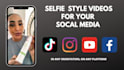 create a selfie style spokesperson video