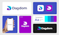 design tech startup company logo with brand style guide