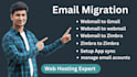migrate your email to gmail, cpanel webmail, office365, zimbra, tech supp
