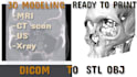 do 3d model from mri, xray, ct scan and electron microscope images