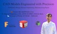 design your product in solidworks, fusion 360 and onshape