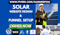 build solar website solar appointment website landing page leads funnel