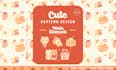 create cute seamless pattern in vector
