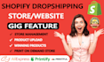 set up shopify store and create shopify dropshipping store