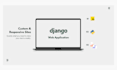 develop a fast full stack web application with django