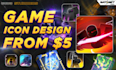 digitally paint 2d skill and item icons for your game