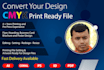 convert your design to a cmyk print ready file and redesign