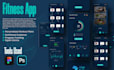 design stunning mobile app UI UX design using figma, xd
