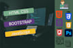 create responsive website design with html css bootstrap js
