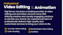 edit long form and short form videos with motion graphics