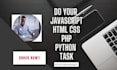 do  HTML5, CSS, bootstrap, PHP , javascript, jquery script for your website