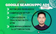 create google search ads, and setup conversion tracking with GTM, ads strategy