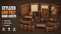 create stylized low poly 3d models, game props with textures