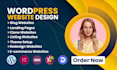 create a modern wordpress website design and development