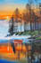 paint a real landscape oil painting on canvas