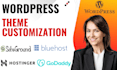 customize your wordpress theme on bluehost, godaddy, or hostinger