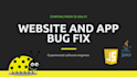 fix bugs in javascript or java applications and clean code