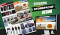 create premium amazon storefront design, amazon storefront
