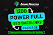 do monthly off page SEO backlinks package for high quality link building