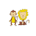 design masterfully refined monkey and a lion character logo