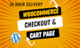 customize woocommerce single product, cart, checkout page