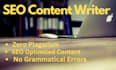be your SEO content writer and do blog post writing