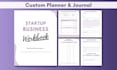 design printable planner or journal pages, canva template