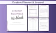 design printable planner or journal pages, canva template