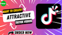 create tiktok reels channel with 30 videos