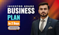 write and design a complete business plan with pitch deck