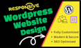 design a professional wordpress website or web design