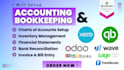 do bookkeeping in quickbooks online, xero, wave, sage 50, zoho books, odoo