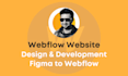 design or develop responsive webflow website, figma to webflow, webflow expert