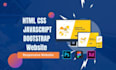 build custom website in html, css, bootstrap design responsive