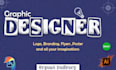 design your any thought as a professional graphic designer