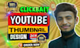 design 10 attractive,clickbait thumbnails within 24 hours