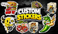 make unique custom sticker design
