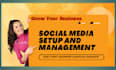 setup and manage your social media business accounts