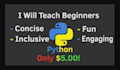 teach basic programming using python in 1 week