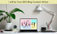 be your SEO blog content writer