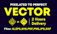 do vector tracing, vectorize image or convert logo to vector