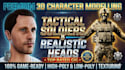 game ready 3d character ,avatar modeling ,3d sculpting ,assets